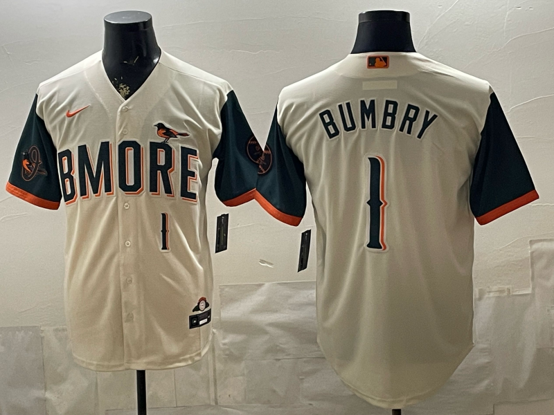 Men Baltimore Orioles #1 Bumbry White Game 2026 Nike MLB Jersey 051901->cincinnati reds->MLB Jersey